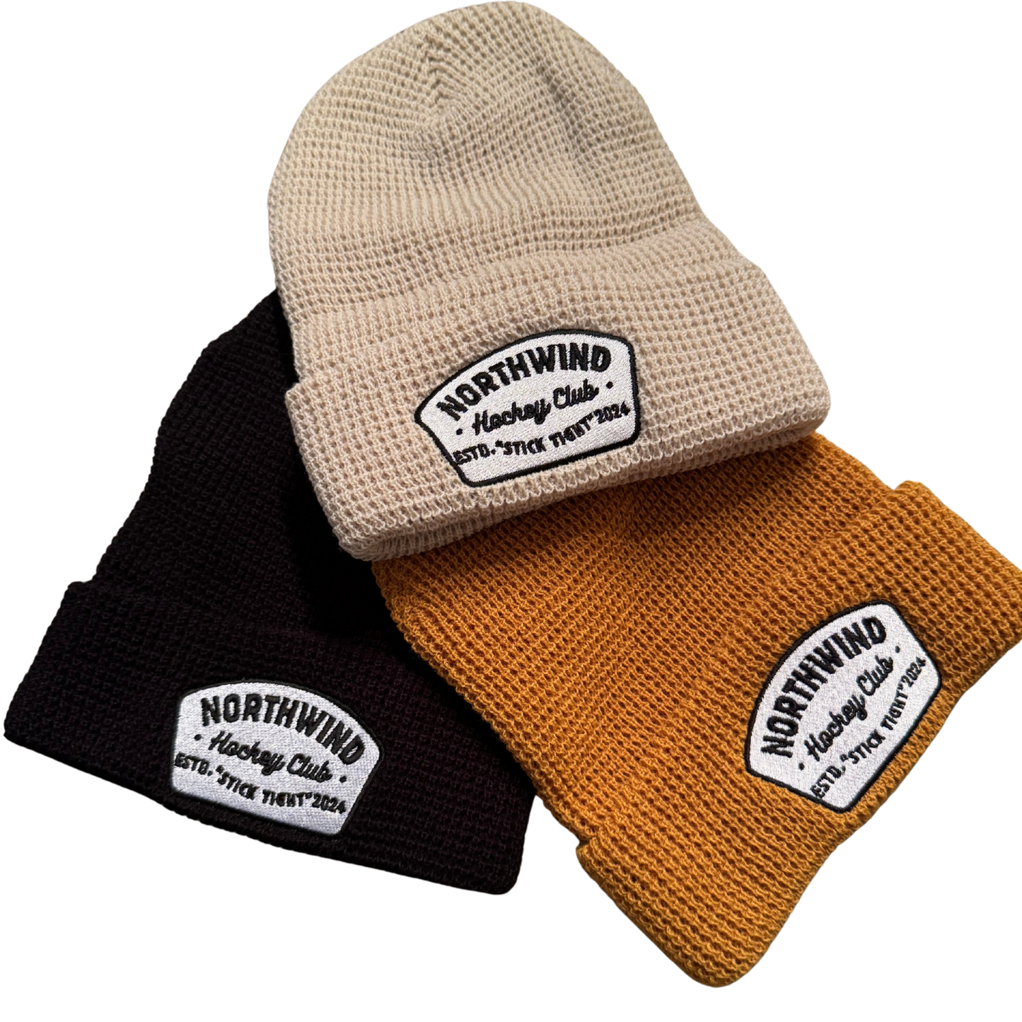 "Stick Tight" Waffle Cuffed Beanie
